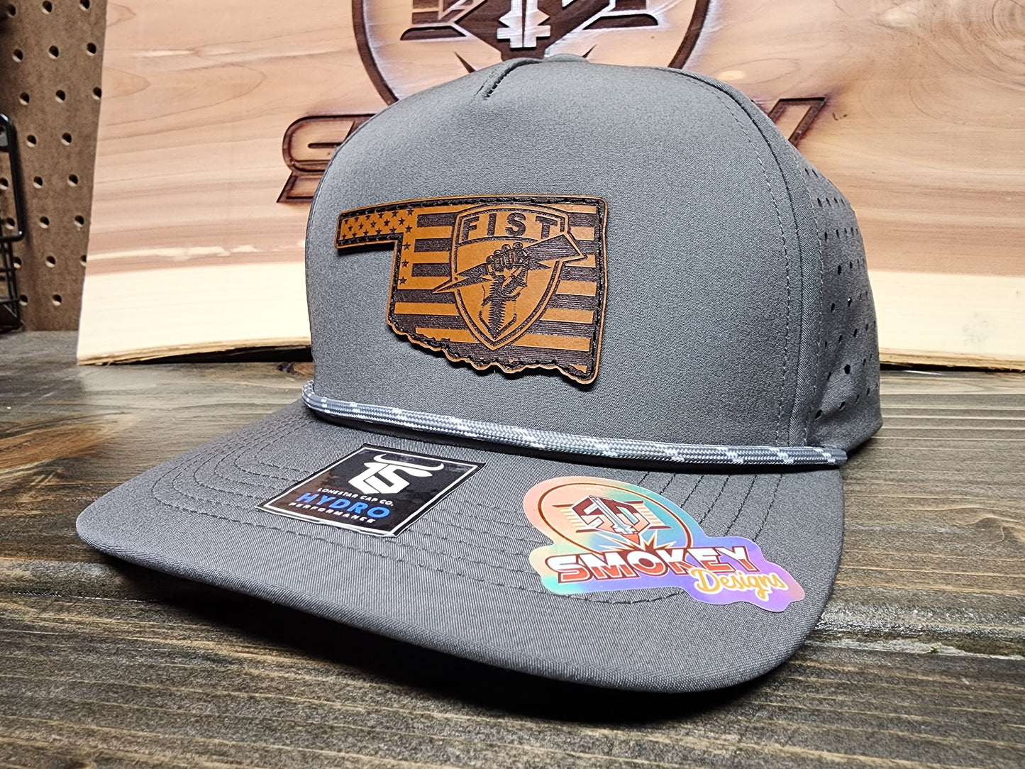 Fist, Oklahoma State Border 5 Panel Performance Hat