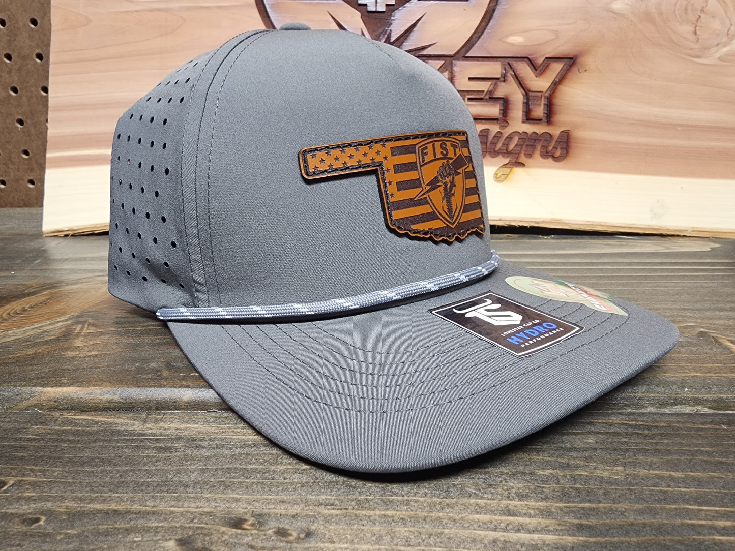 Fist, Oklahoma State Border 5 Panel Performance Hat