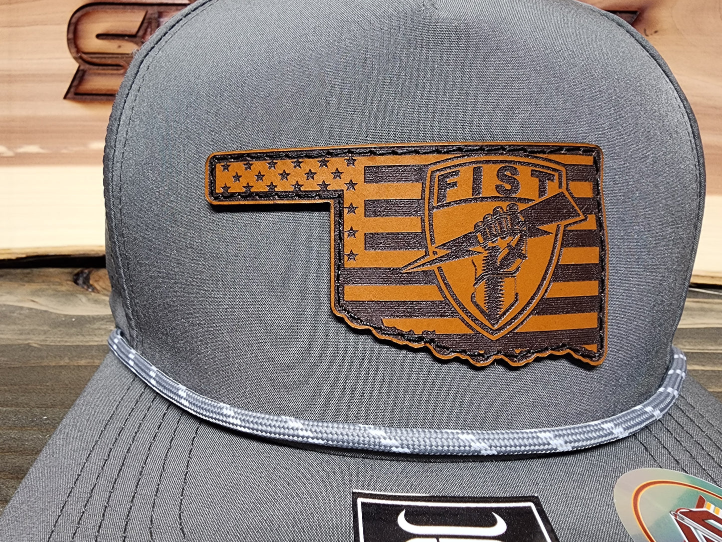 Fist, Oklahoma State Border 5 Panel Performance Hat